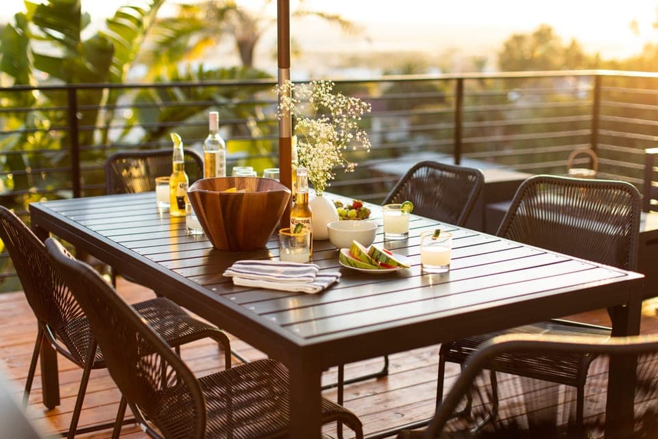 It's time to unwind on the spacious deck.