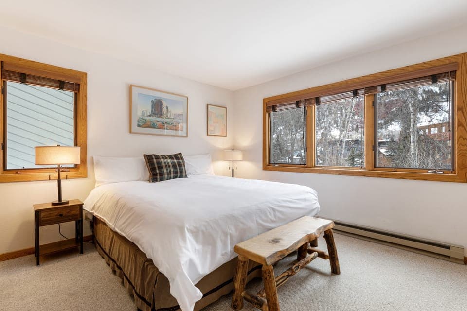 Primary bedroom features a king bed.