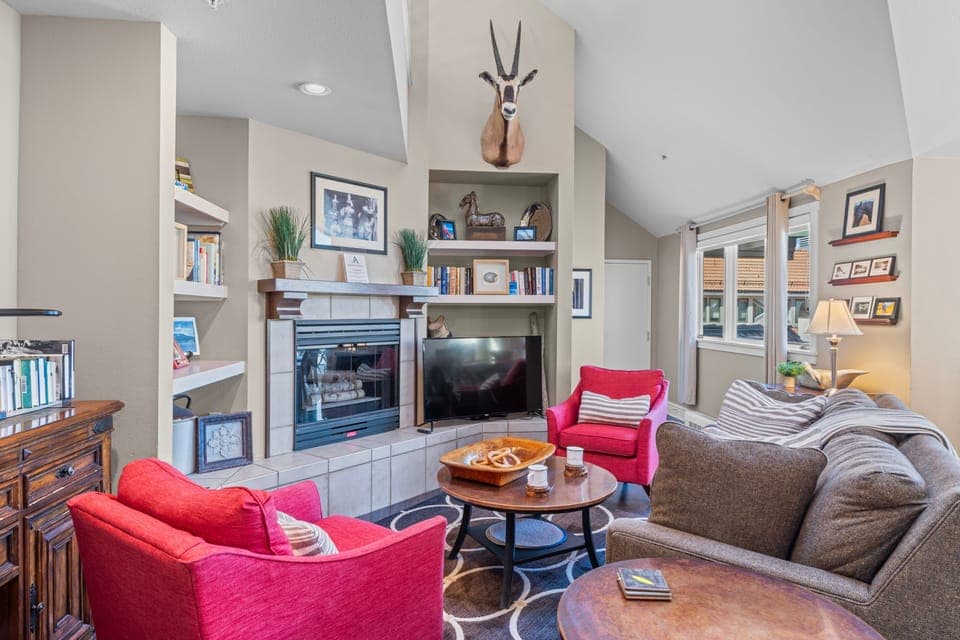 Vibrant living room.