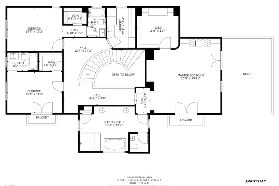 Second Floor of Casa del Arbol.