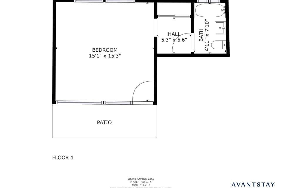 Suite 3 floor plan.