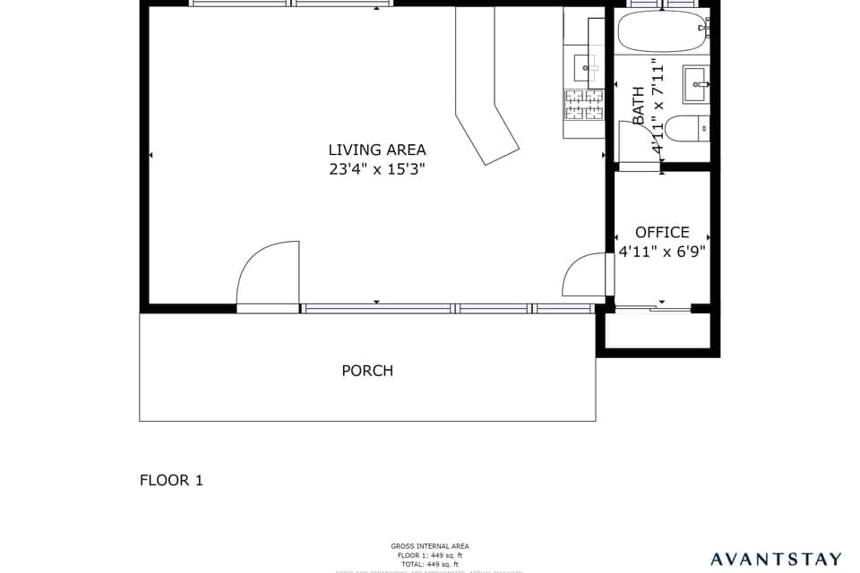 Suite 5 floor plan.