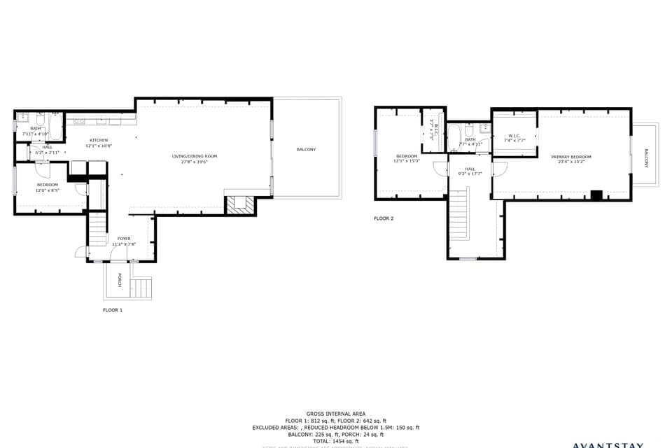 Floor plans of both units
