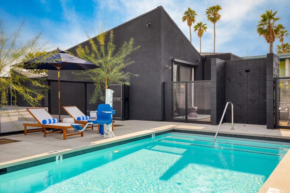 Enjoy access to the luxe communal pool area.