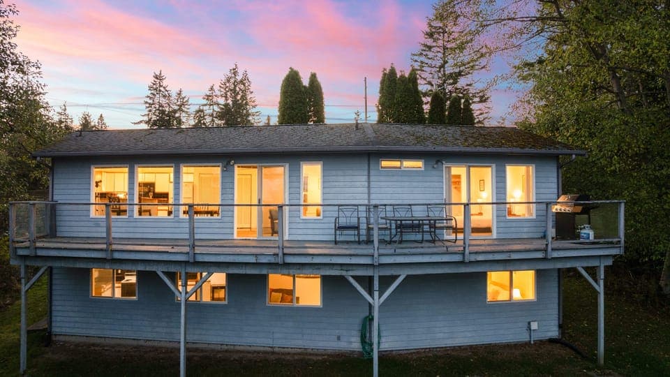 Exterior featuring a large wrap-around deck.