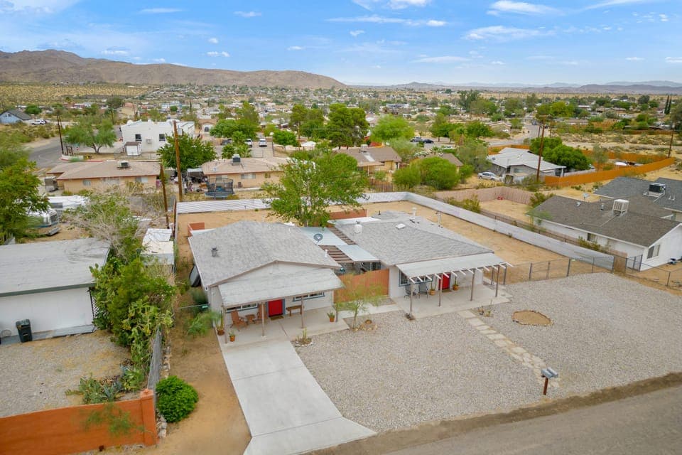 Driveway parking space.