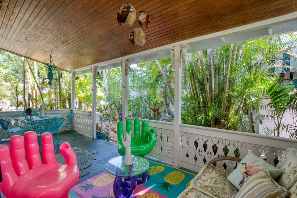 Playful patio at the Main House.