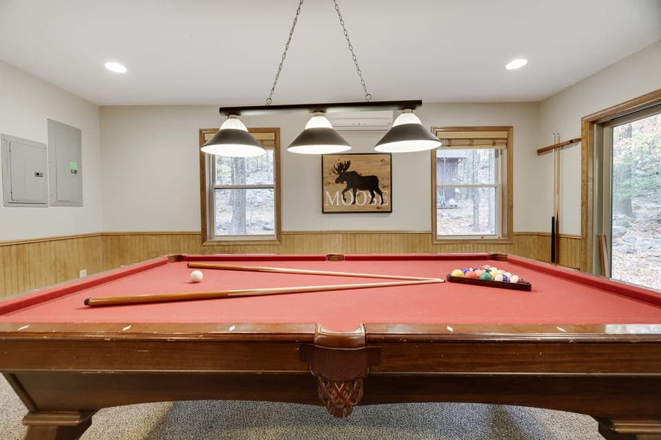 Pool hall.