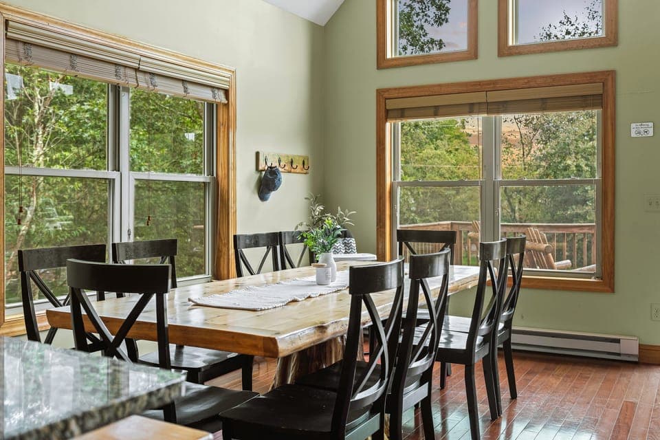 Cozy dining area.