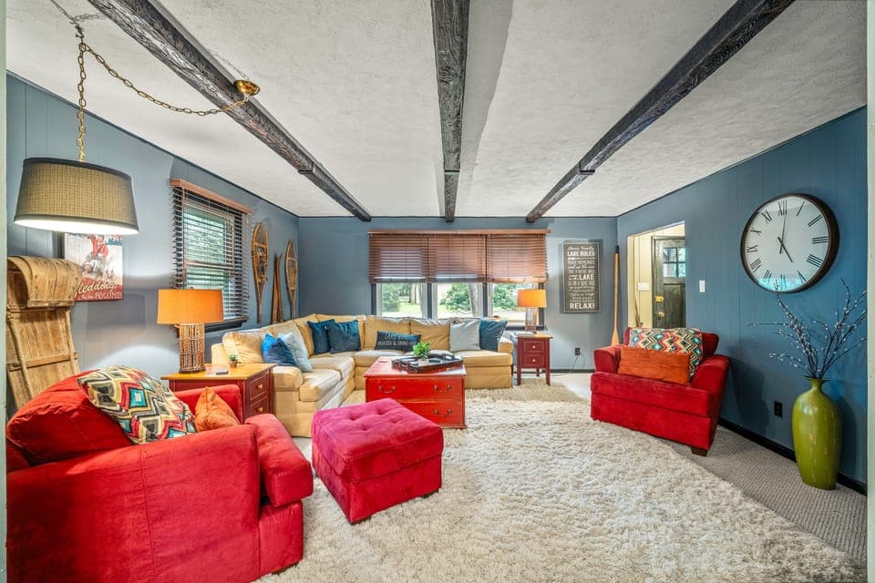 Step into a sanctuary of style and relaxation in the living room.