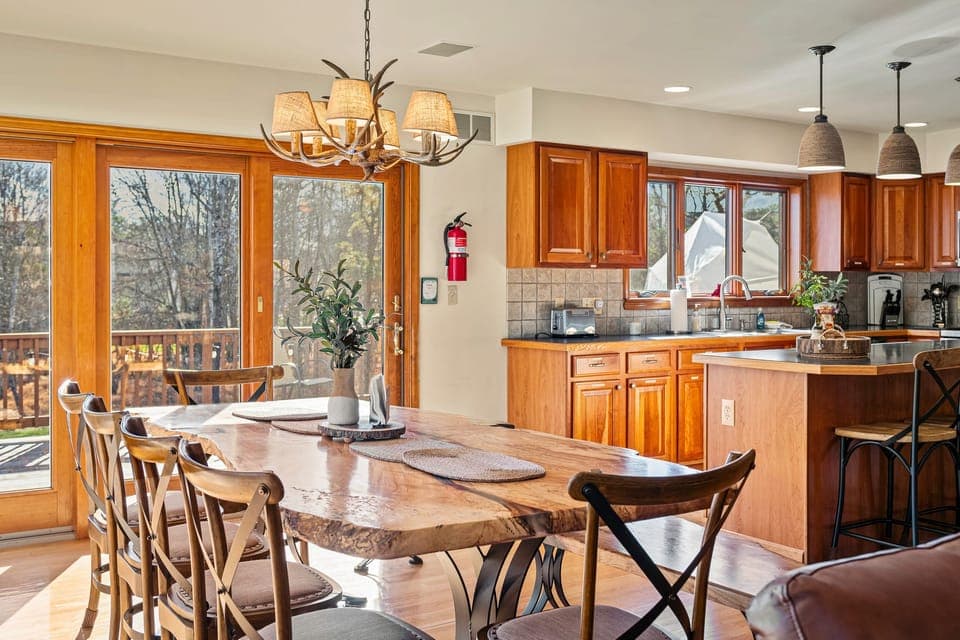 Dining table.