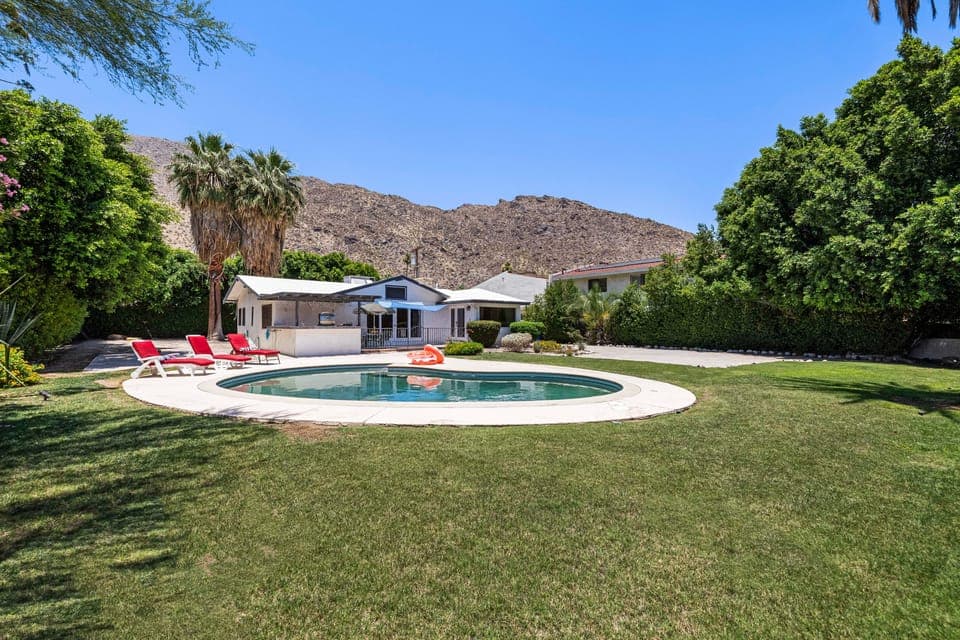 Take a quick swim or relax in the pool chairs.