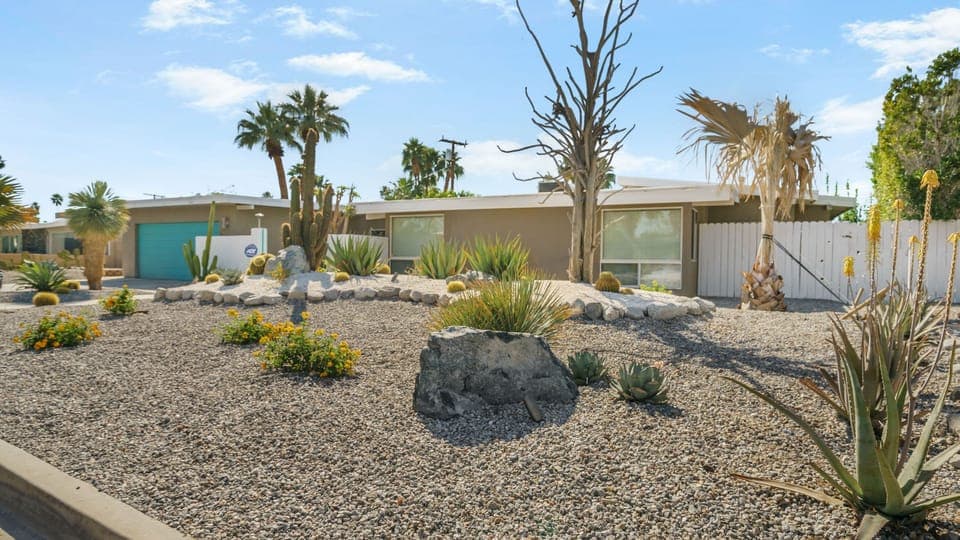 A stylish desert retreat with iconic mid-century curb appeal and standout Palm Springs charm.