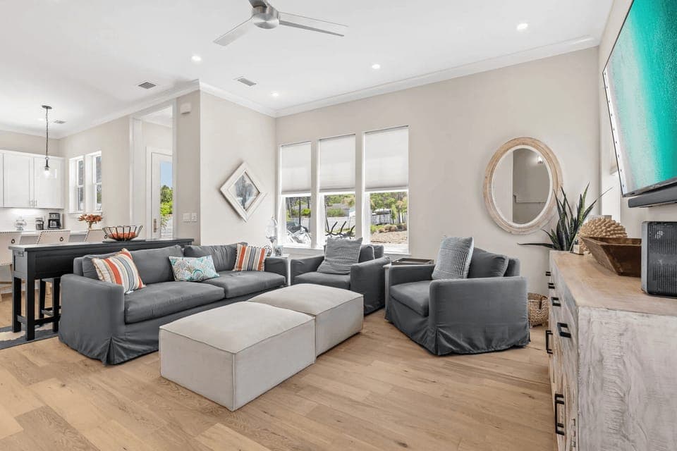 Unwind in the living room.