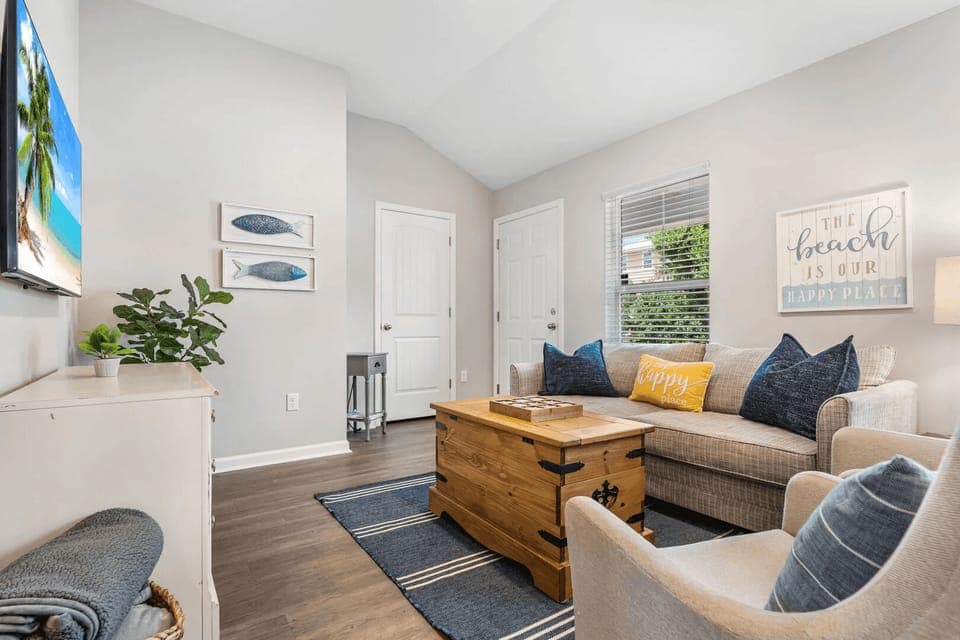 Unwind in the cozy living area.