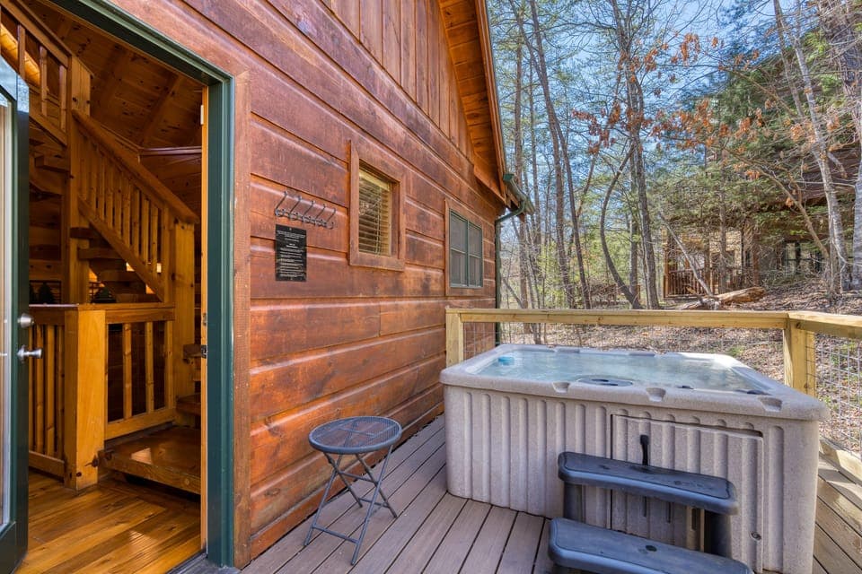 Game room with a pool table.