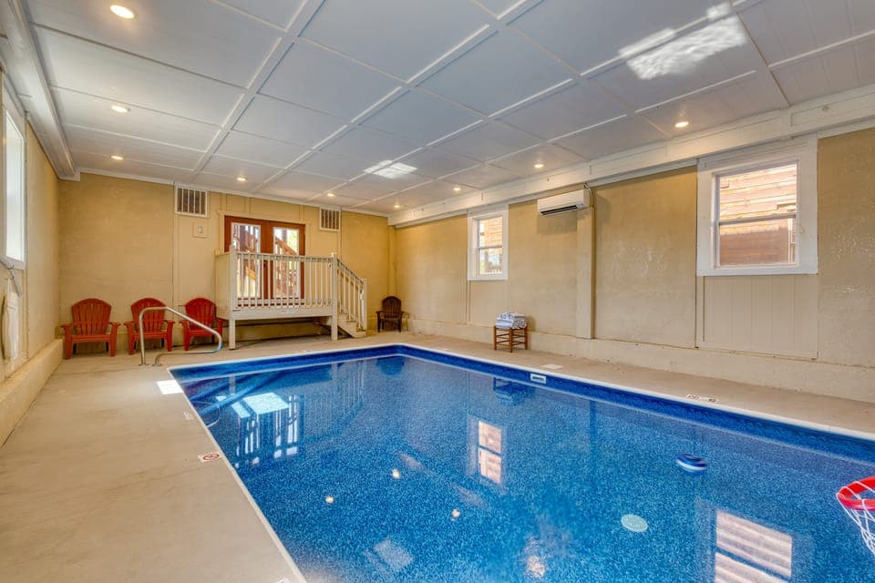 Relax and unwind in the indoor pool.
