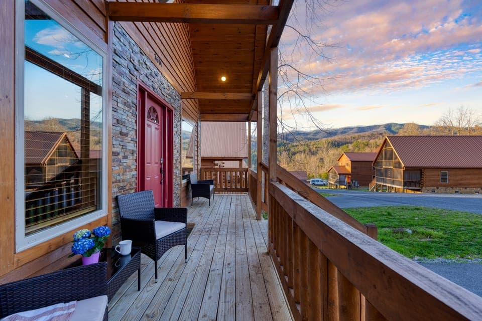 Seating on the front porch.