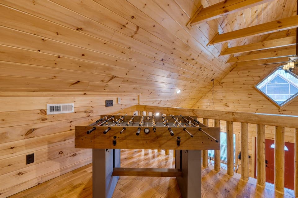 Foosball table.