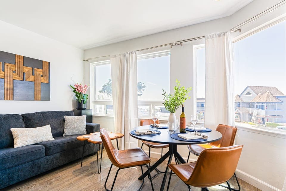 Bright and modern interior.