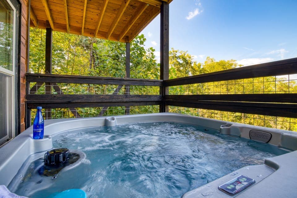 Inviting hot tub.