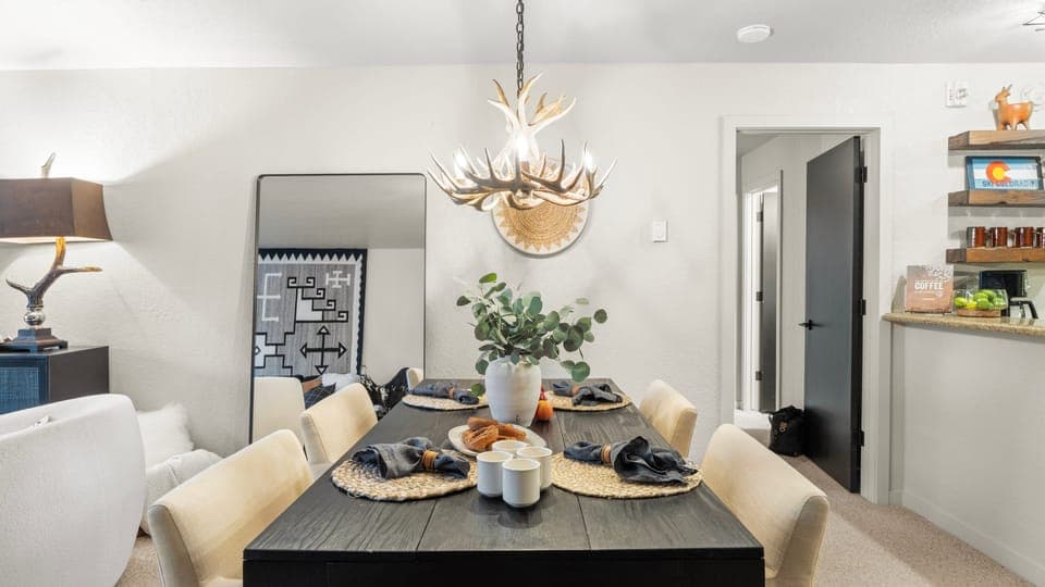 Indoor dining area.