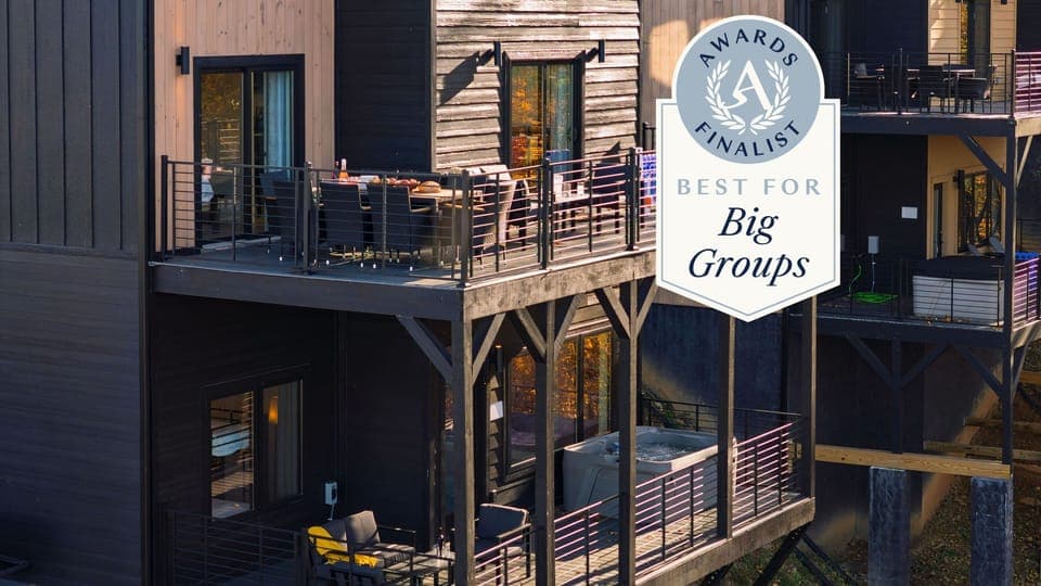 Sip, soak, and savor sweeping forest views from this peaceful lower deck.