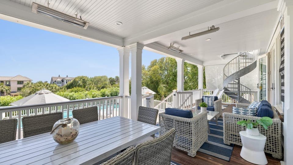 Primary bedroom features a king bed and ensuite bathroom (first floor).