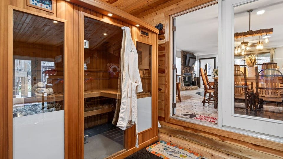 Private sauna.