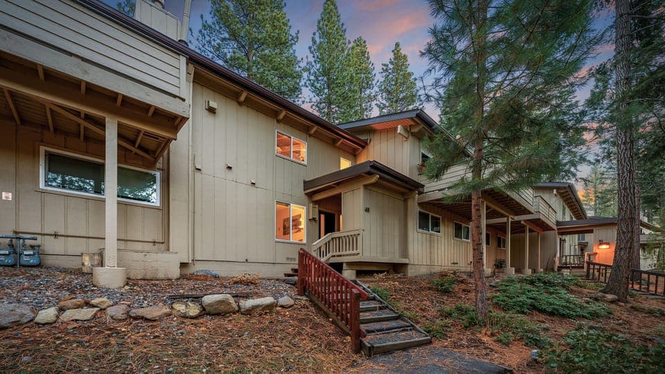 Exterior showing the stair access.