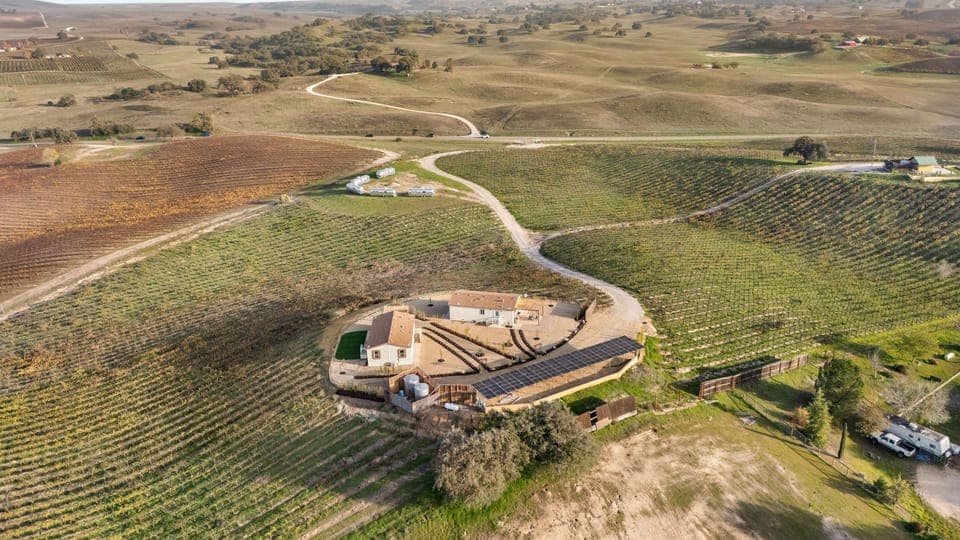 Overhead view of the property and neighborhood.