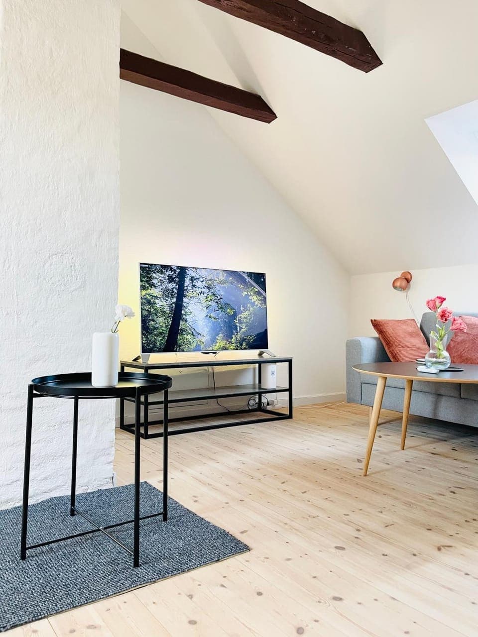 Communal lounge/ TV room, TV and multimedia, Living room, Decorative detail