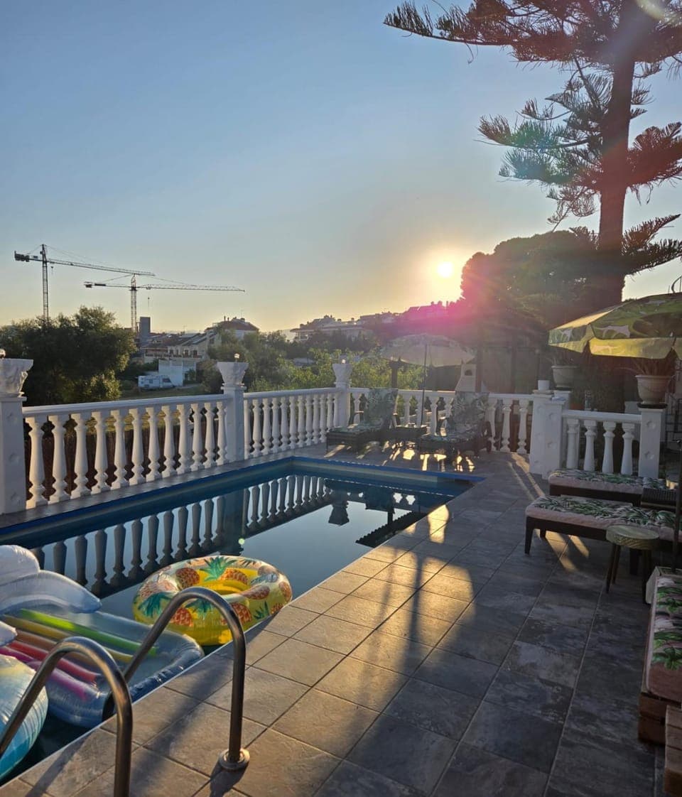 Day, Natural landscape, View (from property/room), Balcony/Terrace, Sunset