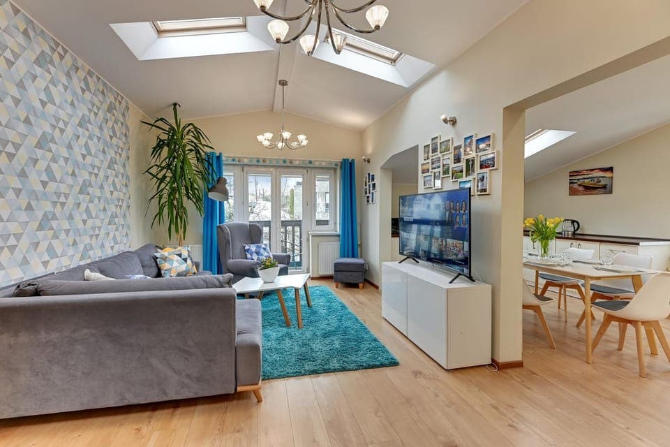 TV and multimedia, Balcony/Terrace, Living room, Photo of the whole room, Dining area, locker, locker, kitchen