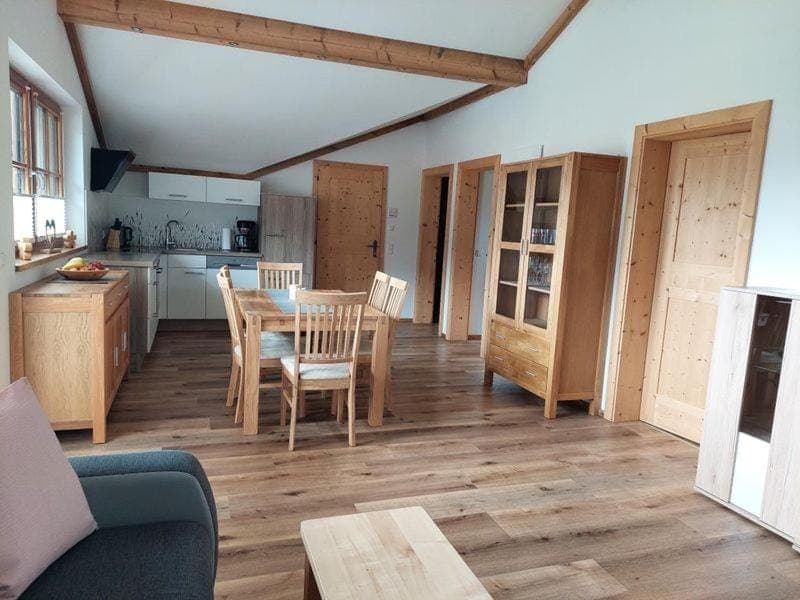 Kitchen or kitchenette, Living room, Dining area