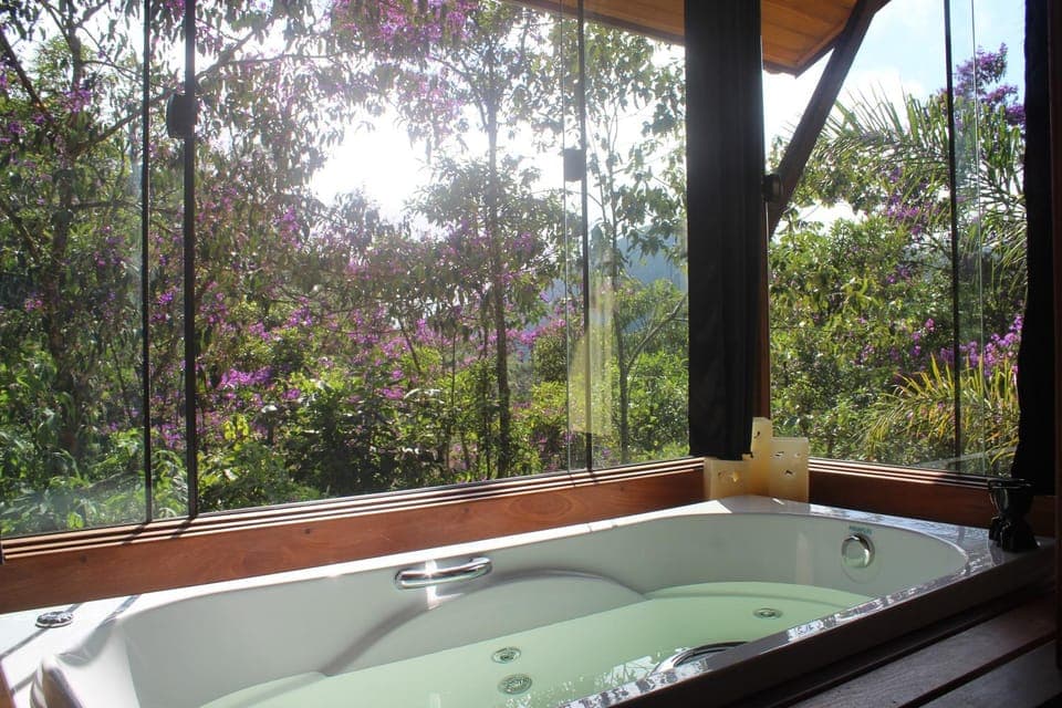 Day, Natural landscape, Hot Tub, Garden view, Bath