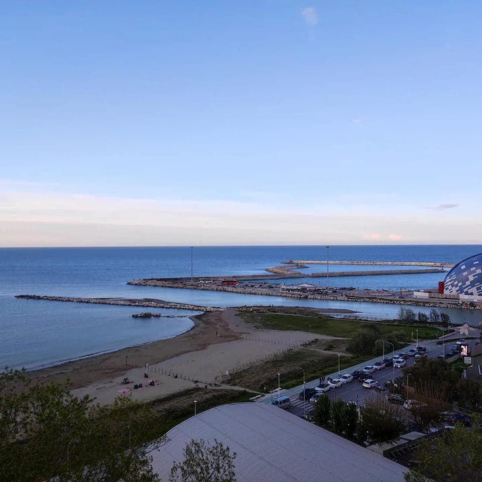 Nearby landmark, Natural landscape, Bird's eye view, View (from property/room), Beach, Sea view