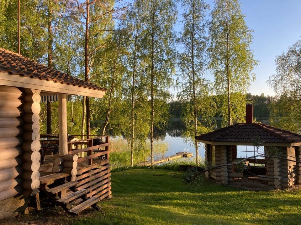 Property building, Day, Lake view