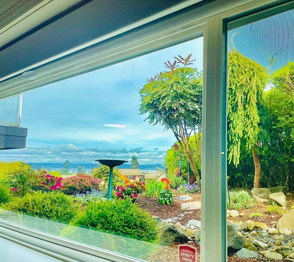 Natural landscape, Garden view, Sea view