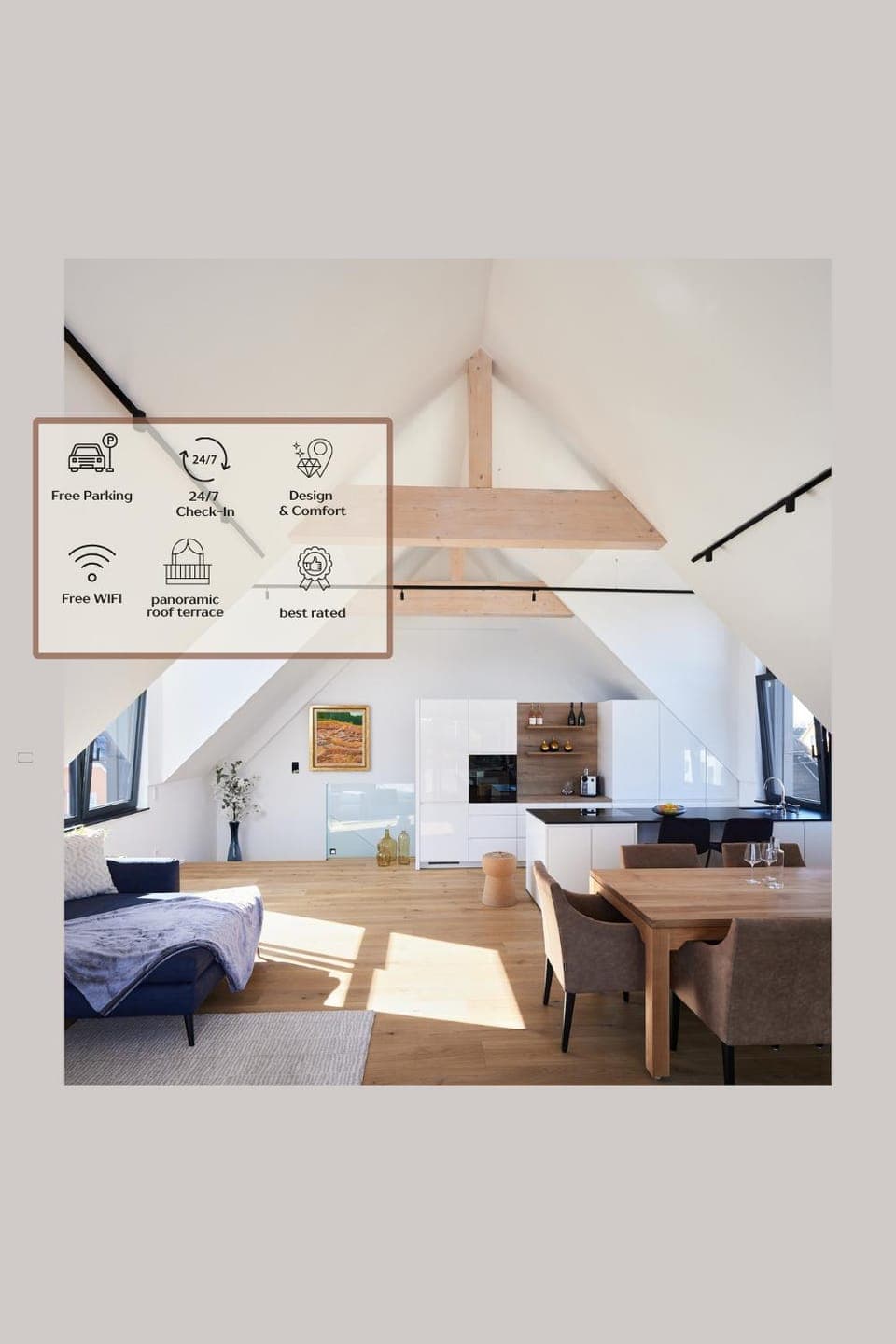 Living room, kitchen