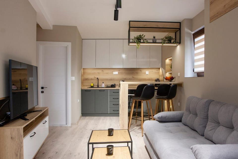 TV and multimedia, Kitchen or kitchenette, Living room, Seating area, Dining area, pet friendly, stove