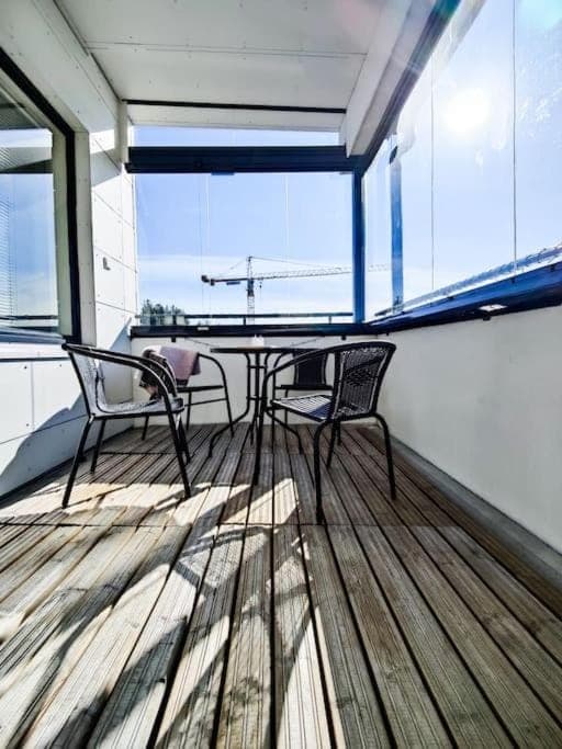 Day, Balcony/Terrace, Seating area, Dining area