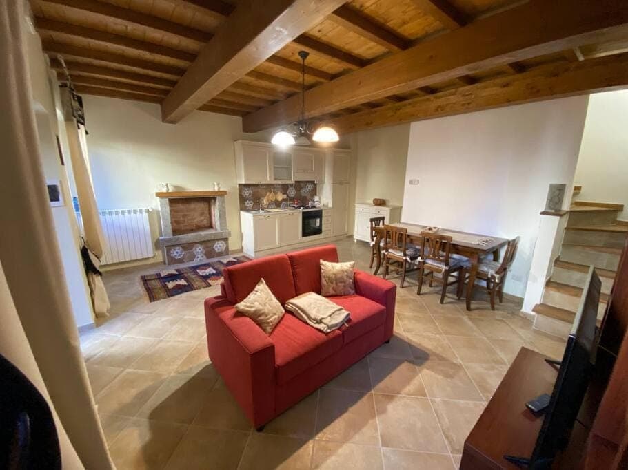 Kitchen or kitchenette, Living room, Dining area