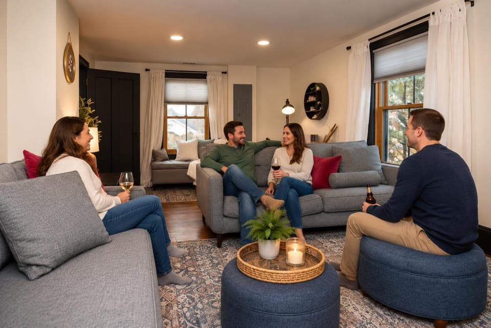 Snug & Stylish Cottage Walk to River & Bwater Hotel in Bridgewater