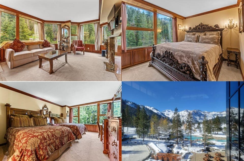 Skiing, Living room, Bedroom, Mountain view