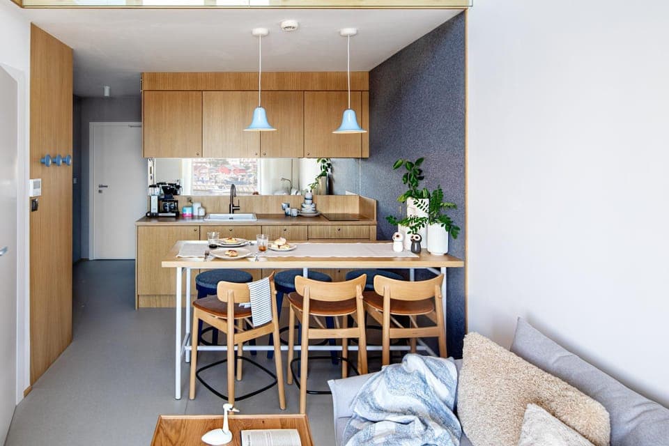 Coffee/tea facilities, Kitchen or kitchenette, Seating area, pet friendly, stove