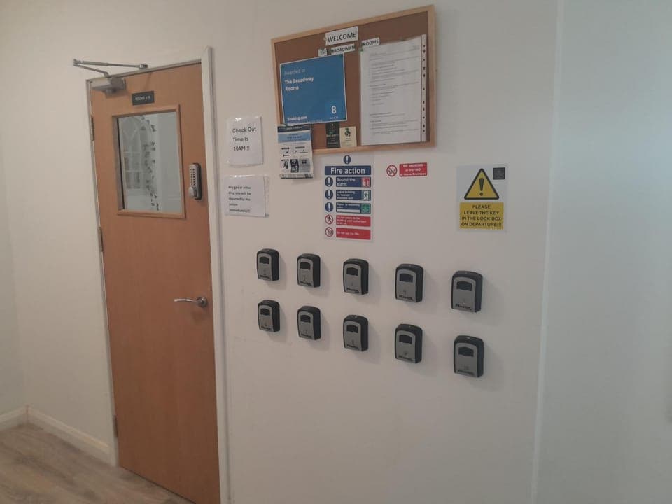 Property building, Lobby or reception, Text overlay