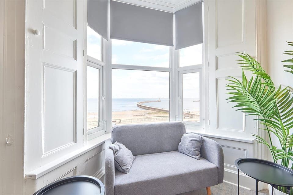 Summer, Living room, Seating area, Beach, Beach, Sea view