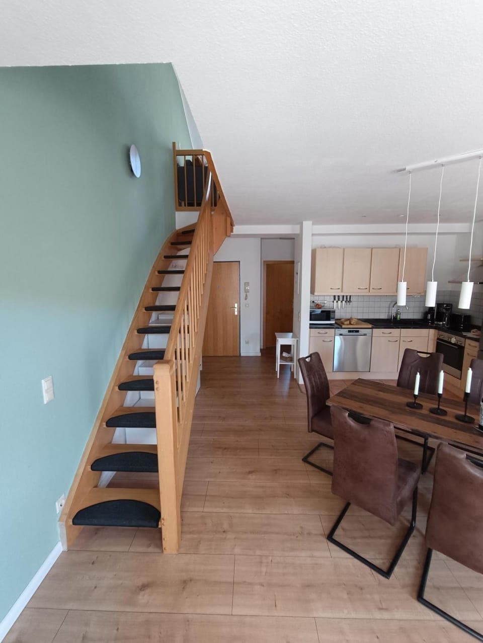 View (from property/room), Kitchen or kitchenette, Living room, Photo of the whole room, Dining area