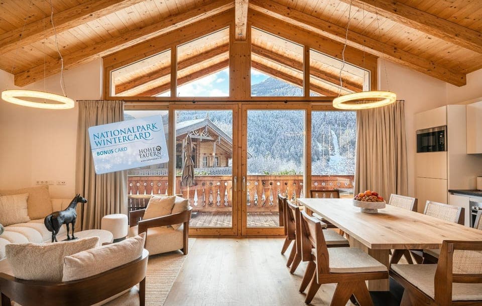 Winter, View (from property/room), Living room, Dining area, kitchen